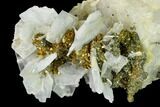 Bladed Barite Crystal Cluster with Quartz & Marcasite - Morocco #160133-1
